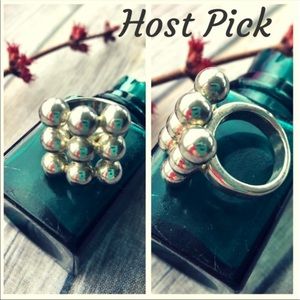 Sterling Silver Statement Ring Size 7.5